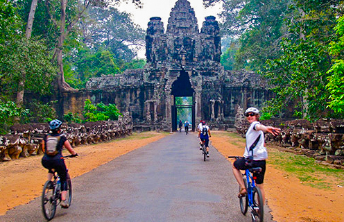 Angkor Wat and Angkor Thom Day Tour by Bikes